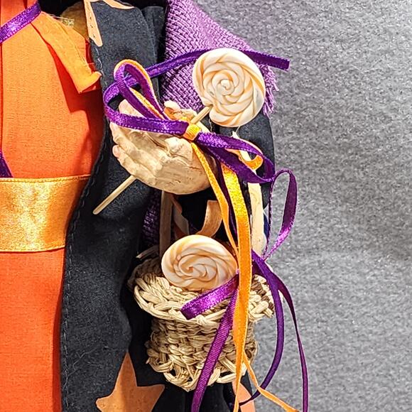 Halloween Candy Witch 14" Tall Lynn Haney Collection by Midwest Imports - Picture 5 of 16